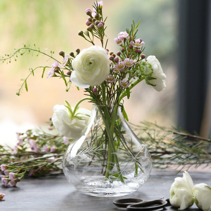 Handmade Lead Free Crystal Table Vase