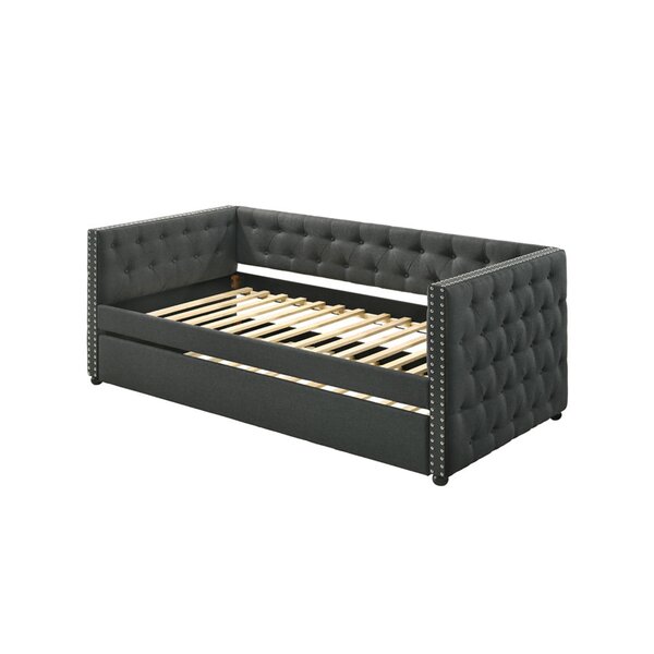 Greyleigh™ Wickman Upholstered Daybed with Trundle | Wayfair