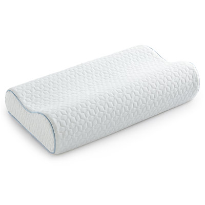 Cervical Neck Pillow,Memory Foam Pillows for Ergonomic Orthopedic Pillow for Neck Pain Relief, Double Sided Design Shape Gently Cradles Head & Provides for Side & Back Sleepers