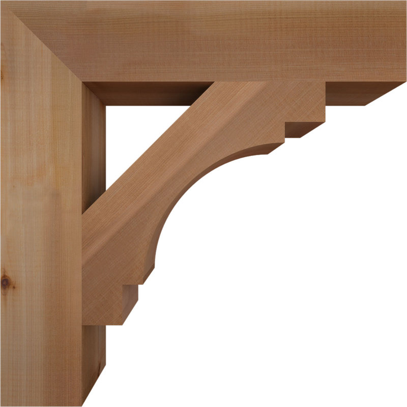 Support lisse en bloc de cèdre rouge occidental l 3 1/2 po x P 20 po x H 20 po, H 20 po x l 4 po x P 20 po