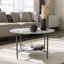 Danelis Floor Shelf Coffee Table with Storage