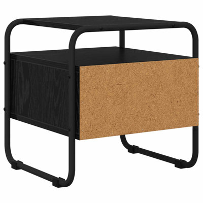 40 cm W Galvanised Steel Bedside Table