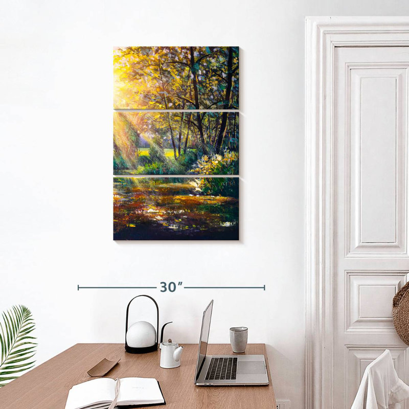Alvord au soleil à travers les arbres, H 32 po x l 20 po