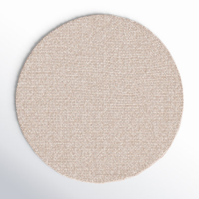 Elle Handmade Wool Beige Rug