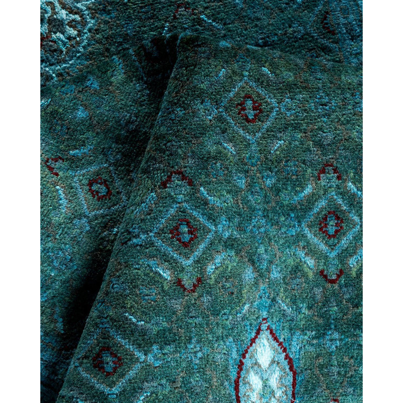 Fine Vibrance One-of-a-Kind 2' 6" X 8' 6" Hand Knotted Area Rug