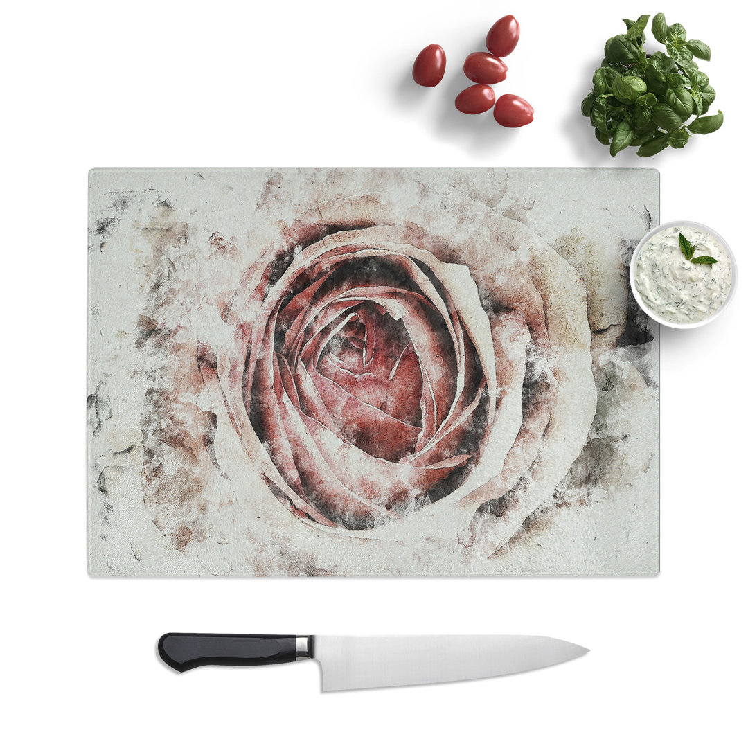 Rose Flower Vol.3 Watercolour Chopping Board