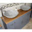 Oahu 1230mm Double Bathroom Vanity with Vessel Stone Basin-2124240328