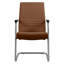 Chaise de bureau rembourrée en cuir Aleen-1219390928