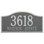 Rolling Hills 2-Line Wall Address Plaque
