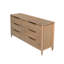 Commode 6 tiroirs Lylie, sable
