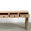 Console d'intérieur à cascade en bois naturel vieilli de 98 po avec cinq tiroirs Lily's Living, mobilier de bureau personnel