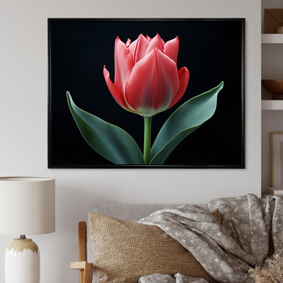 Jincy - rose, fleurs vertes, printemps - impression
