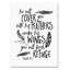 «Cover You With Feathers», art textuel sur toile tendue-23092387