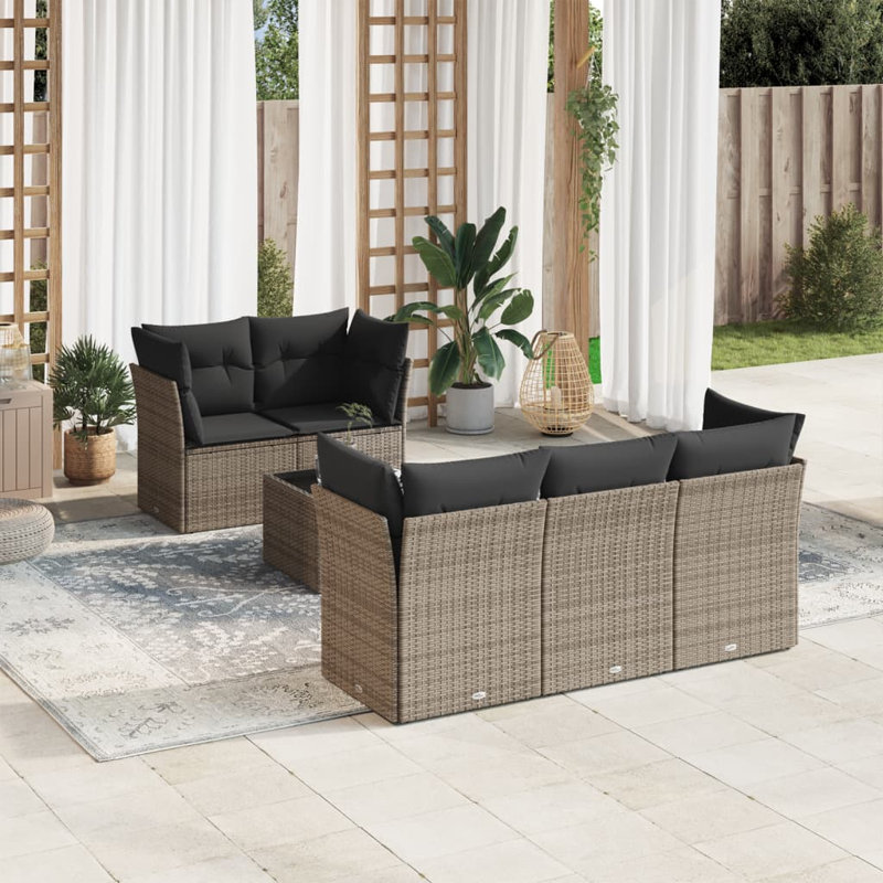 Vidaxl Garden Sofa Set , Gray
