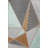 Multi-Colored Mixed Geometric Triangle Shape Patterned Creative Modern Decorative Rug-1396826237