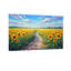 Scénario et paysages urbains Tournesol Champ Chemin Ciel Nuage Vert Feuilles Couleurs vives-1205307765-1205307771-1205307770