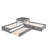 L-Shaped Platform Bed With Drawers, Trundle, Twin, Gray - Built-In Desk For Enhanced Functionality Twin In Equipped And Charming-1207762082