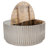 Sylvia Solid Wood Drum Coffee Table with Storage
