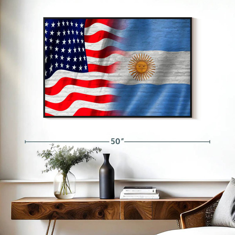 Borges USA et l'Argentine Borges, H 27 po x l 40 po