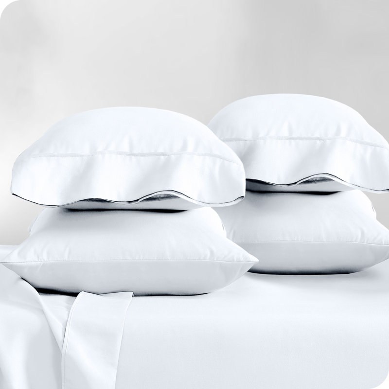  Microfiber Pillowcase, White, 4 Standard Pillowcases