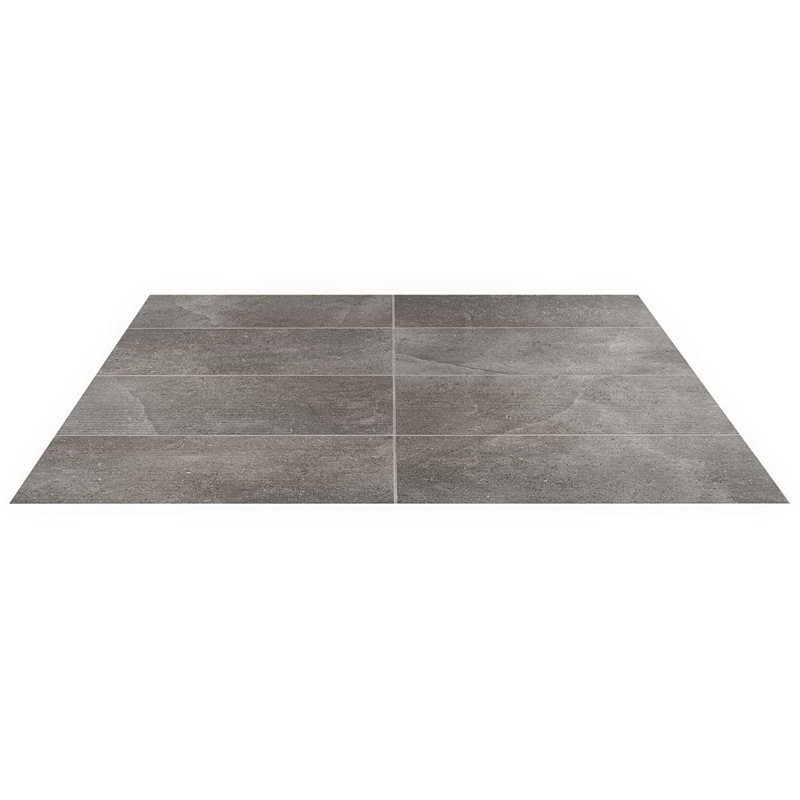 New Rock 12x24 Matte Porcelain Tile, Fossil Dark Gray