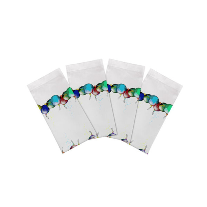 Xmas Ornaments Cotton Sateen Dinner Napkins