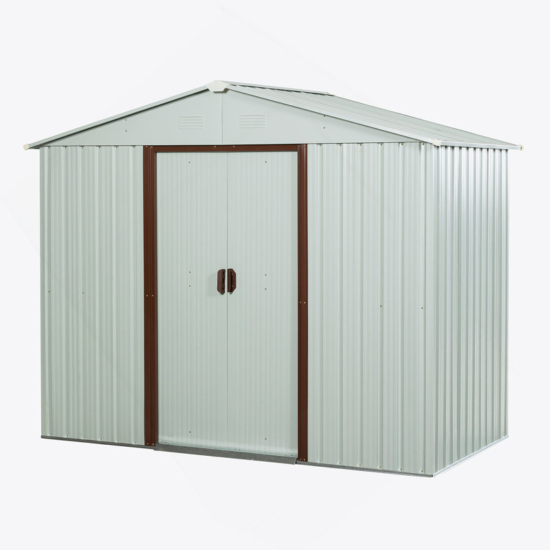 Remise de rangement extérieure en métal 6 pi x 5 pi