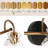Almine 23" W 3-Light Iron Vanity Light with Textured Glass Shades