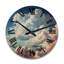 Horloge murale en bois massif Lyuda-1081336311