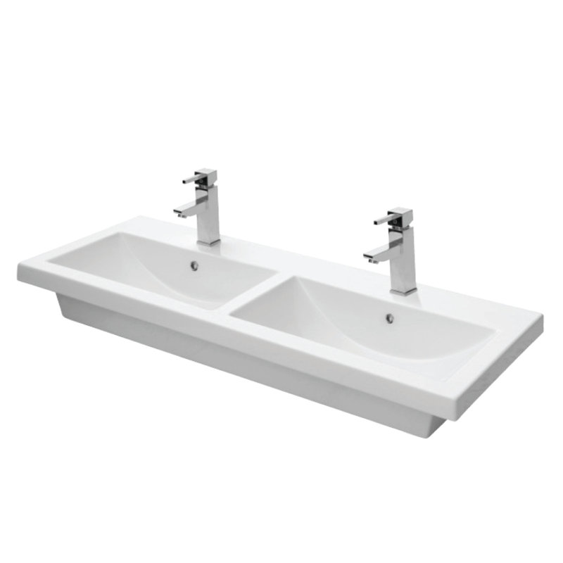 Meuble-lavabo double 47 po Hadreas, Silverado