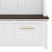 4-In-1 Storage Hall Tree With Bench, Versatile Multiple Space With 6 Golden Hooks, 2 Drawers, Entryway Coat Rack-308451300