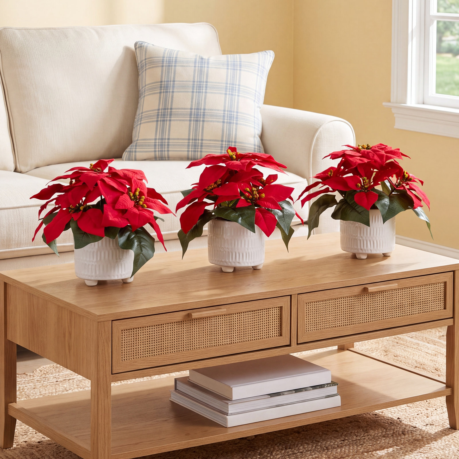 8" Poinsettia Plant in Planter
