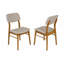 47cm H Boucle Upholstered Upholstered Back Parsons Chair in White-1697142731
