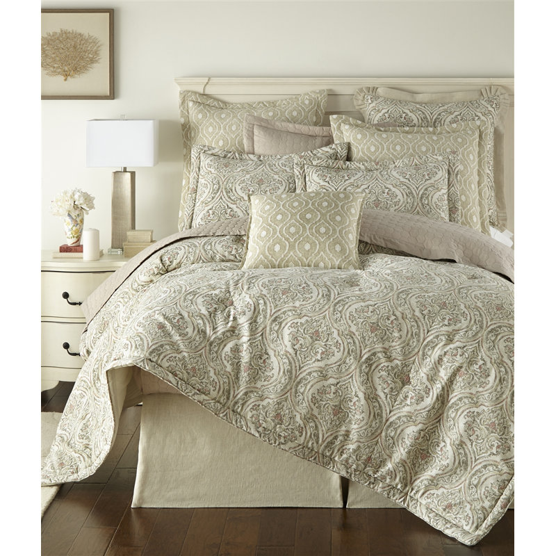 Aberdeen Cotton Ikat Sham Set, Light Green