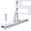 Paravent d'extérieur en métal 76 po x 48 po - Blanc pour patio, balcon, terrasse et balcon autoportant-121683262