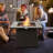 Anthone Square Steel, Stainless Steel, Marble, PE Rattan Propane Smokeless Fire Pit Table with Hidden Fuel Tank