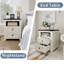 Table de chevet Farmhouse avec 2 tiroirs et armoire ouverte-1624171820-1624171823