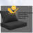 24x24 Inch Water-Resistant and Fade-Resistant Outdoor Back Pillows with Zipper for Patio Furniture, Dining Chairs and Sectional Sofas-1477545780