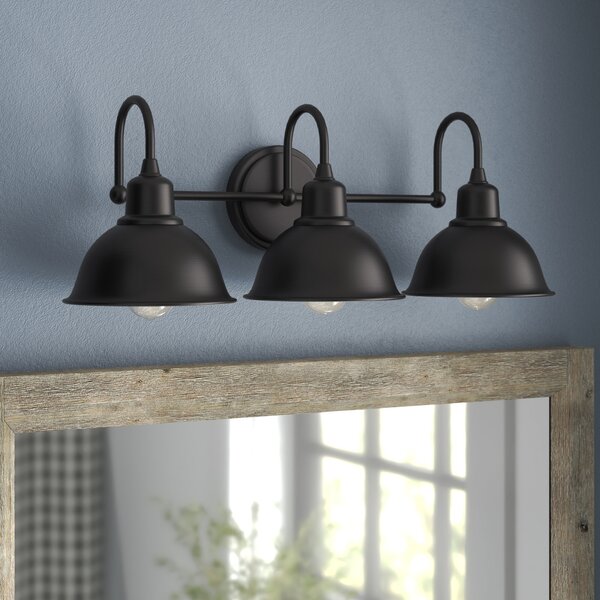 Laurel Foundry Modern Farmhouse Palombo 3 - Light Dimmable Vanity Light ...