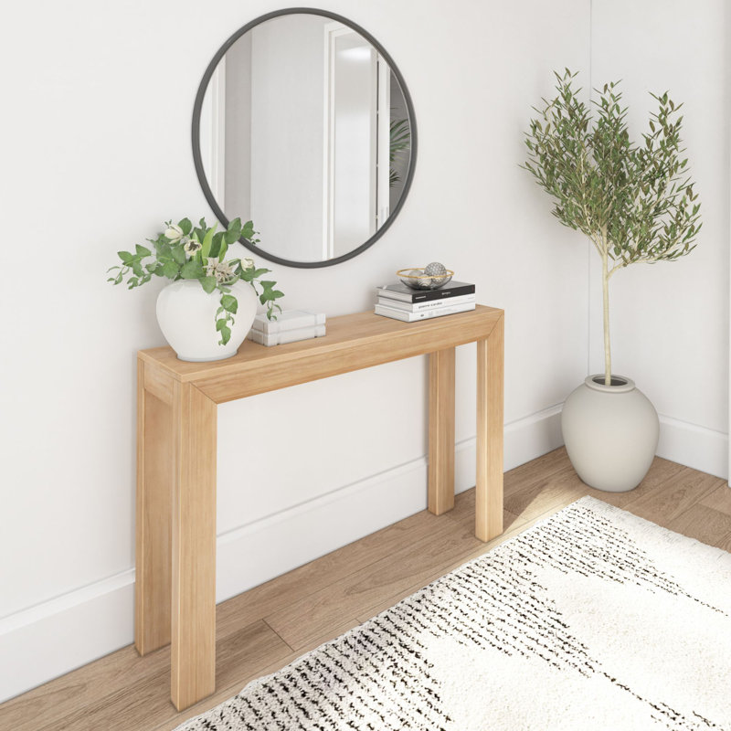 Wade Logan® Bahez 46.25'' Solid Wood Console Table & Reviews | Wayfair