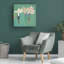 Toile tendue - Glib Franko «The Three Flowers 2», art mural pour salon, chambre à coucher ou bureau - 14 x 14