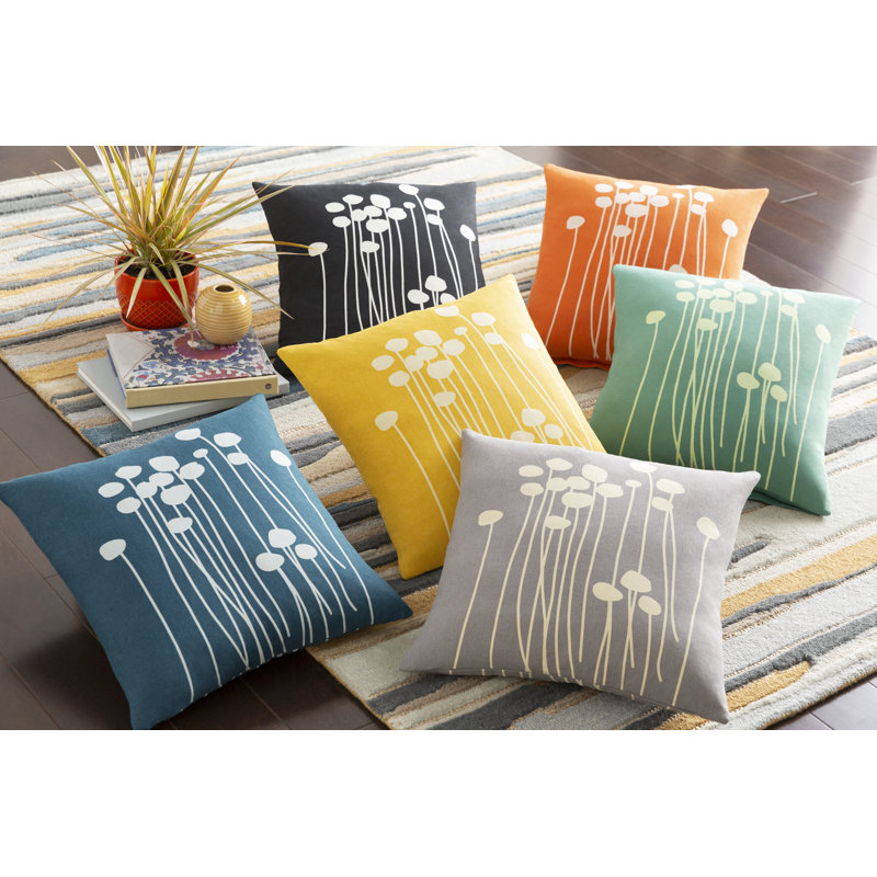 Ricki Pillow Cover, Cream, 22" H x 22" W