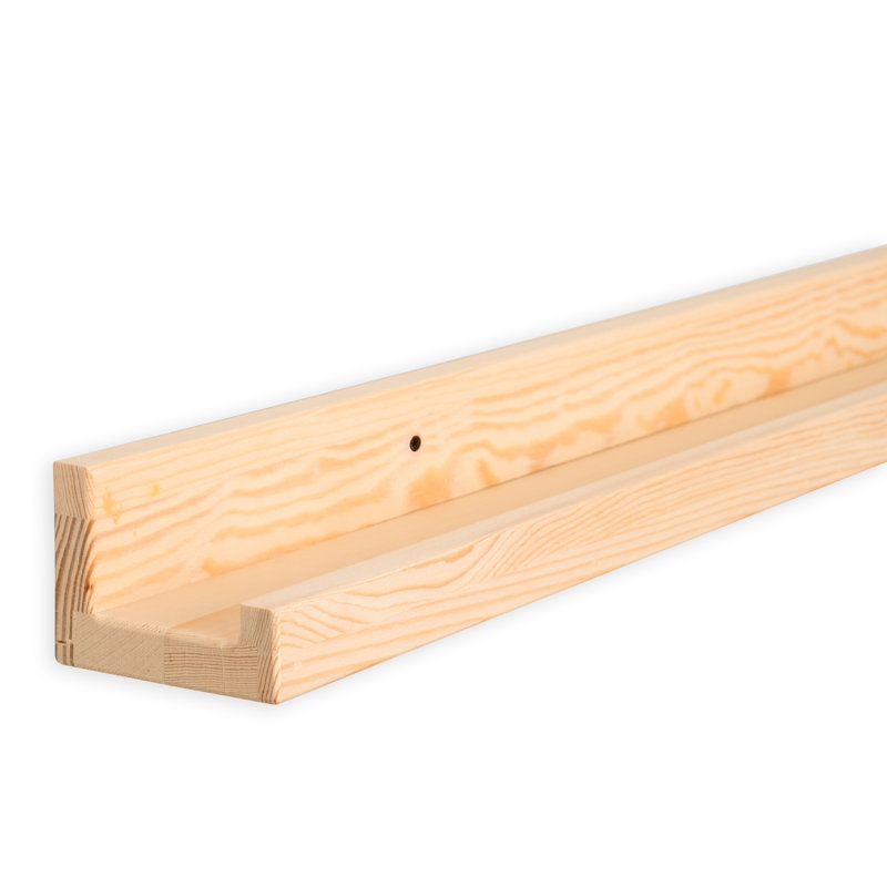 Awendela Pine Floating Shelf, 2.2" H x 60" W x 3" D 