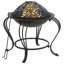 Natarsha Fire Pit with Poker 49 cm Steel