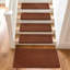 Ensemble de tapis d'escalier intérieur antidérapant Kayella (14 pièces) avec tapis de réception (1 pièce)-1206795441