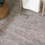 Tapis tissé à la main à rayures mélangées noir / ivoire-1426553910