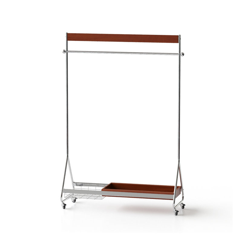 Leon Antique American Style Metal and Ash Wood Coat Rack