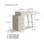 Commode, bureau compact avec tiroir de rangement