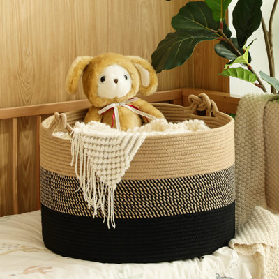 Beachcrest Home™ Fabric Decorative Basket