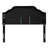 Contemporary Style Queen & Full Sized Headboard - Velvet Upholstery With Button Stitch And Captivating Nailhead Accents, Assembly Needed Modern Black Design Elegant Trim, Required-2073094857-2073094900